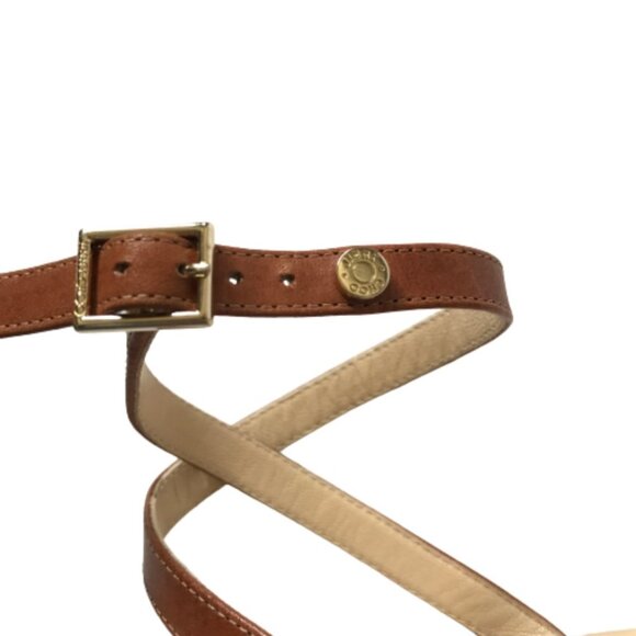 Jimmy Choo Leather Star Studded Wrap Sandals Womens 36.5 Brown Block Heels Shoes - Picture 7 of 13